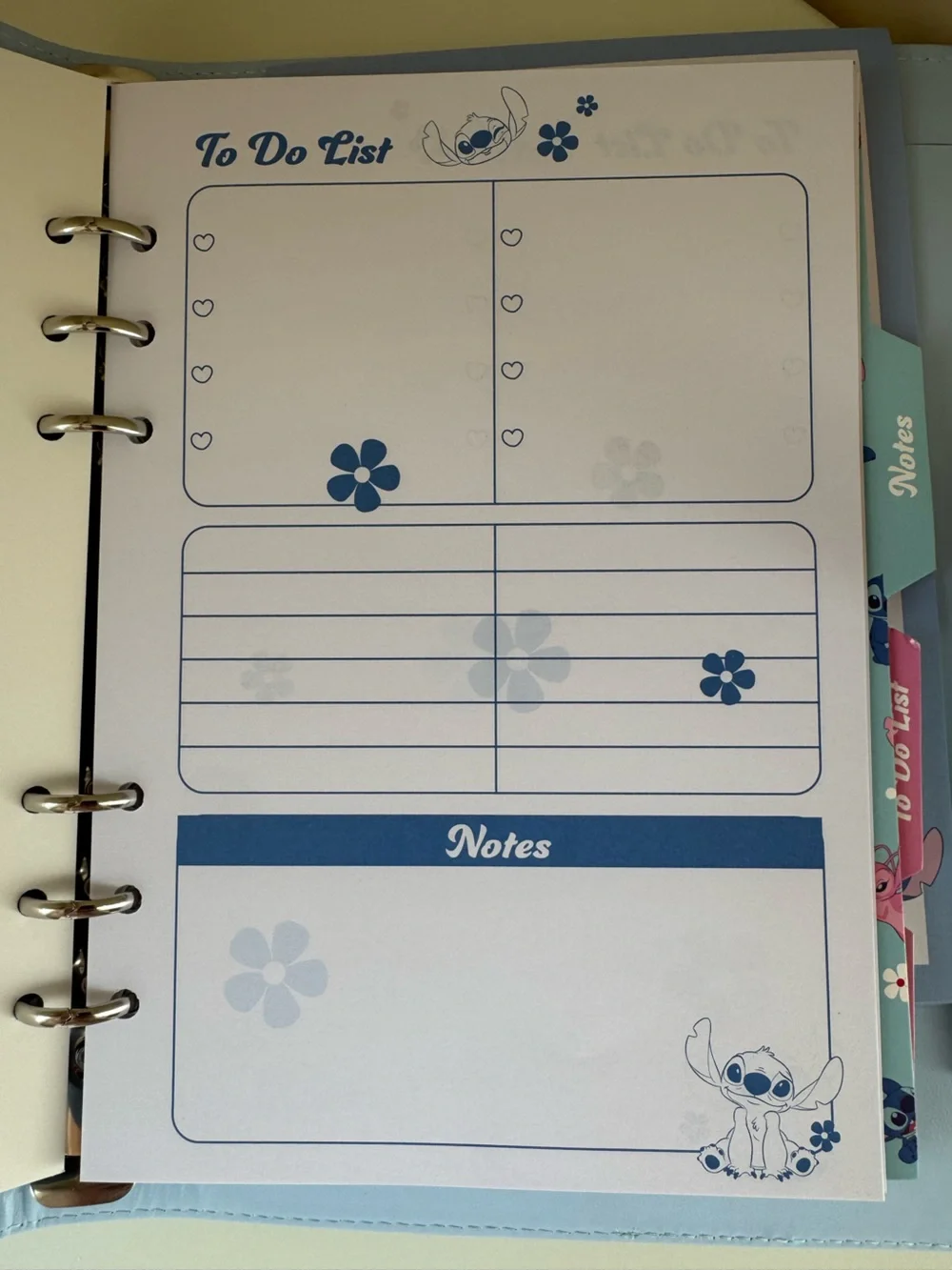 Disney Primark Stitch and Angel Notebook Binder